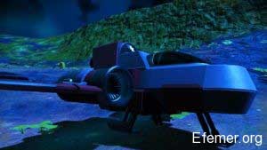 Скриншот звездолёта из игры No Man's Sky.