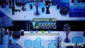 Скриншот починки автобуса в игре Stardew Valley