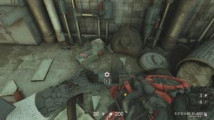 Модификатор оружия №2, лежащий около генератора, Wolfenstein II: The New Colossus