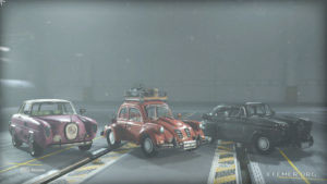 Арт «Гражданские автомобили» из игры Wolfenstein II: The New Colossus.