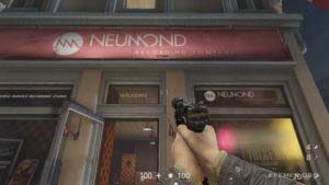 Вывеска звукозаписывающей компании «Neumond», Wolfenstein II: The New Colossus