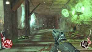 Зелёная светящаяся статуя как ориентир для тайника №4, Shadow Warrior 2013