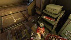 Эскиз №29 «Новое тело», лежащий на полке, Wolfenstein II: The New Colossus