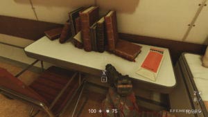 Эскиз №45 «База на Венере», лежащий на полке, Wolfenstein II: The New Colossus