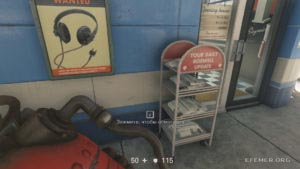 Текст №58 «Расписание кинотеатра г. Розуэлл», Wolfenstein II: The New Colossus