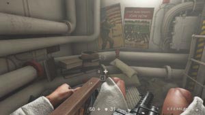 Лежащий на стопке книг текст №4 «Дневник повстанца М. из Крайзау», Wolfenstein II