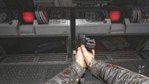 Скрытая под пультом 2 карта уровня «Аусмерцер», Wolfenstein II: The New Colossus