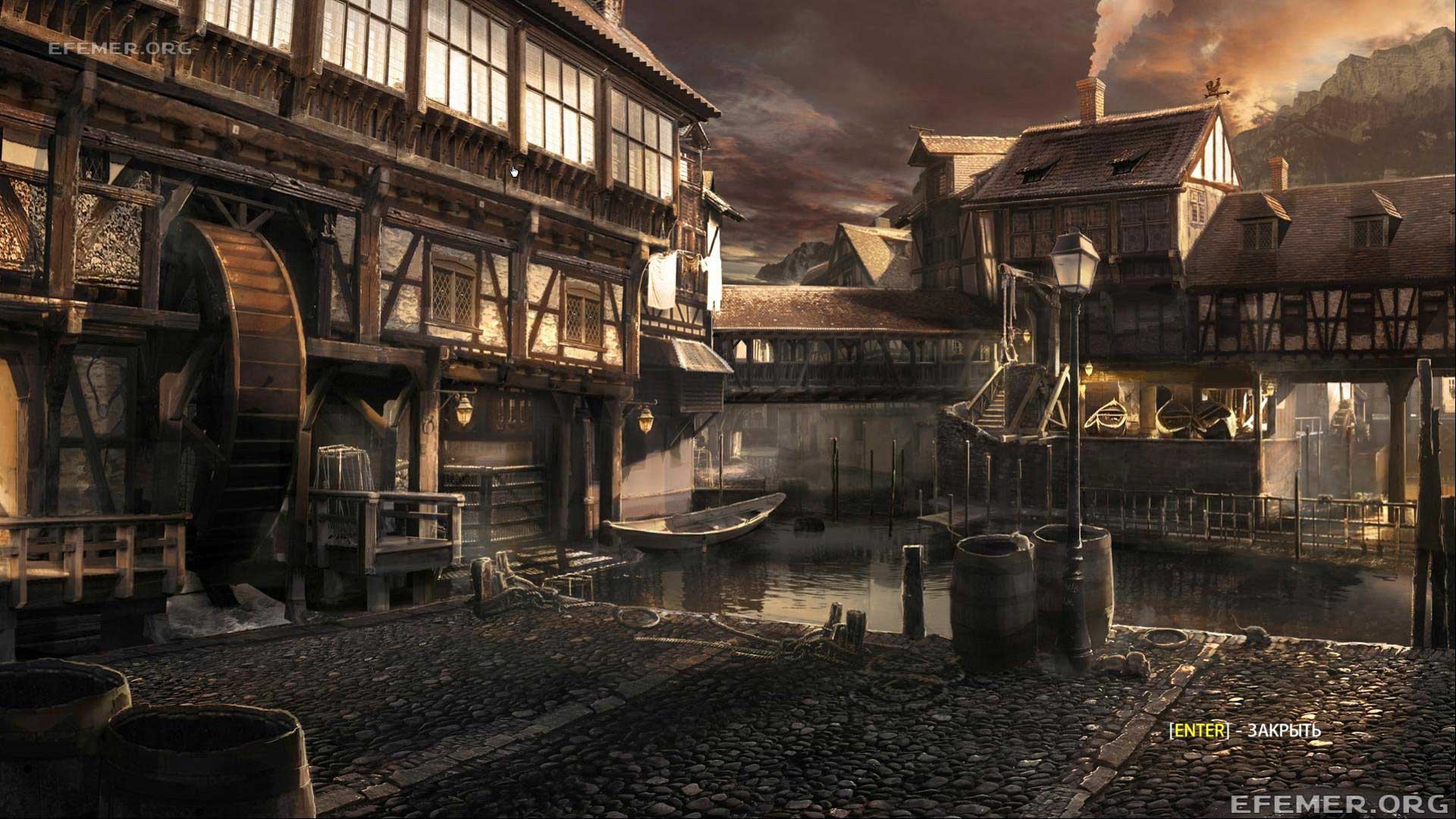 Арт «Гавань Вульфбурга» из игры Wolfenstein: The Old Blood