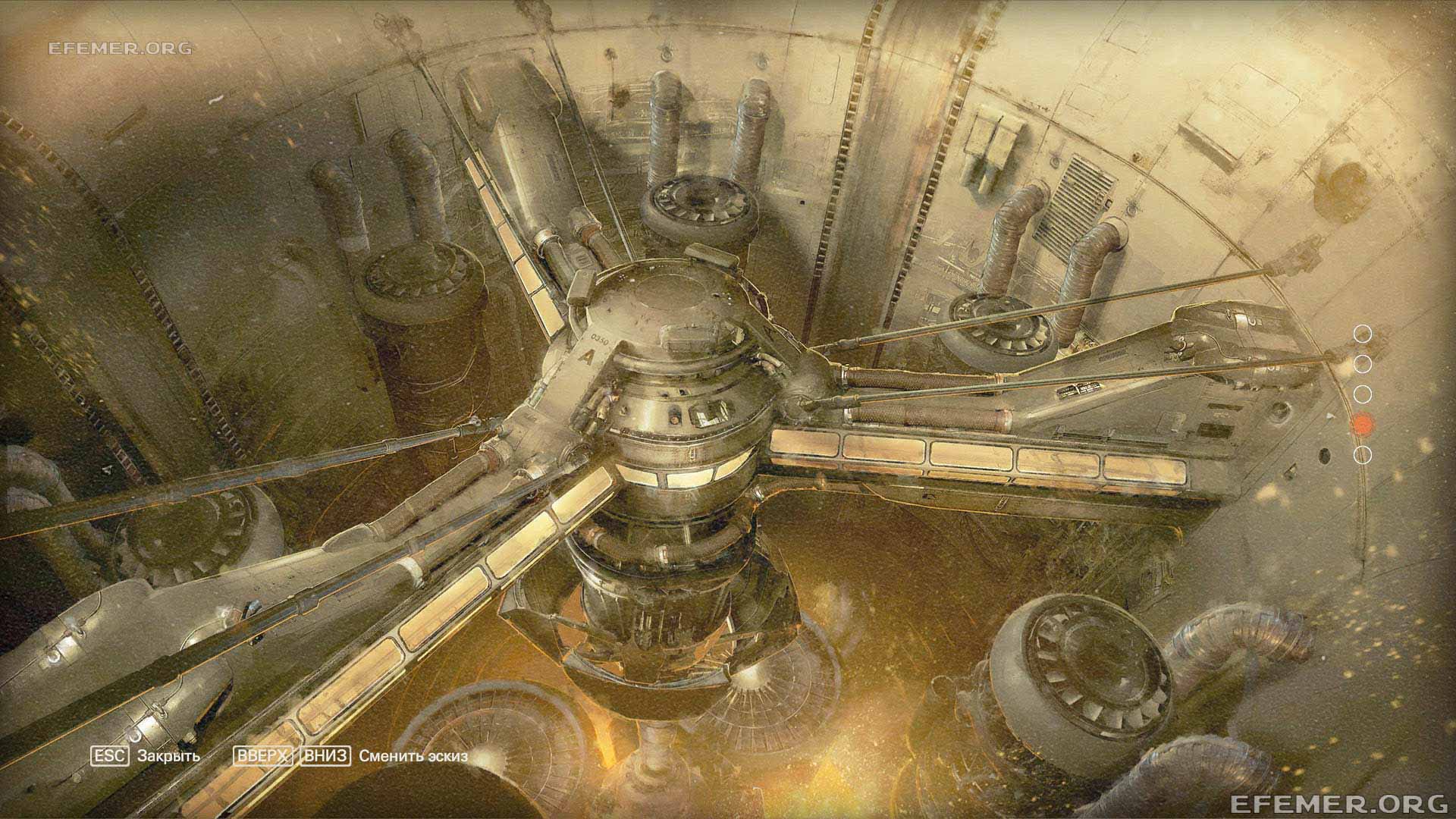 Эскиз «Поселение» из игры Wolfenstein II: The New Colossus