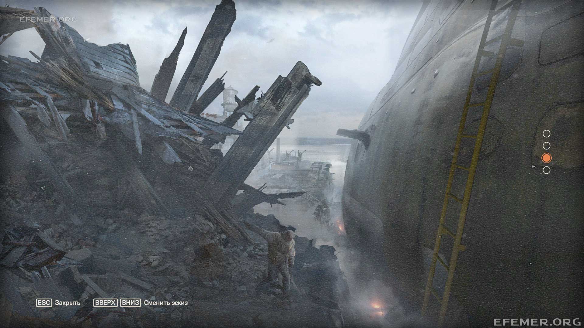 Эскиз «Район Лейквью» из игры Wolfenstein II: The New Colossus