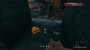 Коллекционное золото №37, скрытое в окне башни, Wolfenstein: The Old Blood