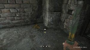 Коллекционное золото №2, лежащее в углу, Wolfenstein: The Old Blood