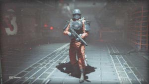 Арт «Венерианский солдат» из игры Wolfenstein II: The New Colossus.