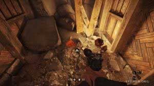 Коллекционное золото №44, лежащее возле обломков, Wolfenstein: The Old Blood