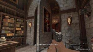 Потайной ход, находящийся за картиной, изображающей Короля Оттона, Wolfenstein: The Old Blood