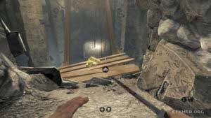 Коллекционное золото №14, лежащее на выступе, Wolfenstein: The Old Blood