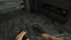 Коллекционное золото №12, лежащее на полу, Wolfenstein: The Old Blood