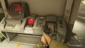 Текст №17 «Приглашение от Генерала Шварца», лежащий на пульте, Wolfenstein II: The New Colossus