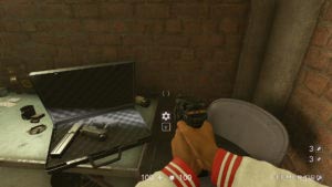 Улучшение оружия «Гвоздемёт», лежащий на столе, Wolfenstein II: The New Colossus