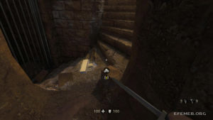Коллекционное золото №15, лежащее на ступенях, Wolfenstein: The Old Blood
