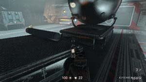 Рулон карты, лежащий на тележке, Wolfenstein II: The New Colossus