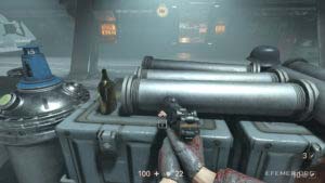 Золото №9, стоящее на ящике, Wolfenstein II: The New Colossus