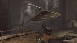 Поднятый мост как ориентир для золота №49, Wolfenstein: The Old Blood