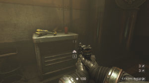 Золото №11 «Станция», лежащее возле самолётика, Wolfenstein II: The New Colossus