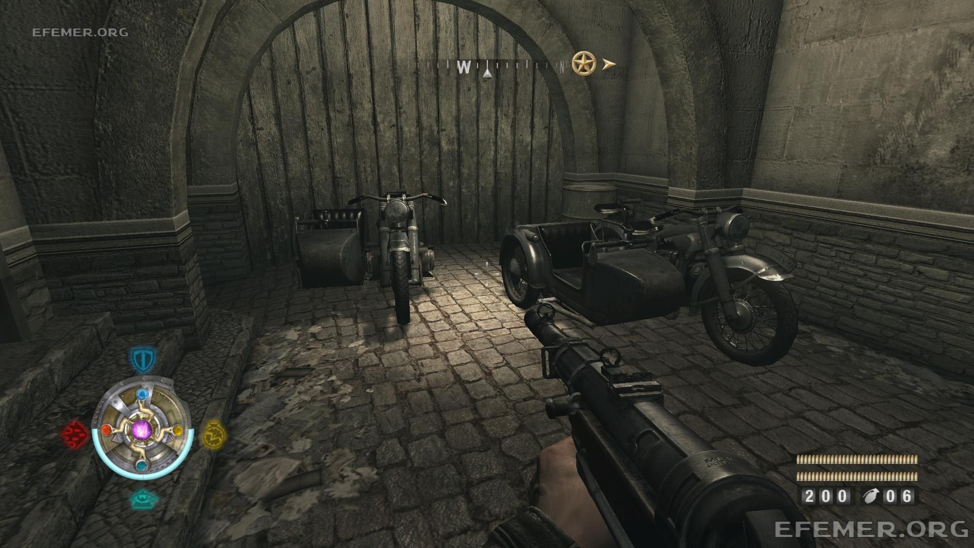 Скриншот мотоциклов из игры Wolfenstein 2009