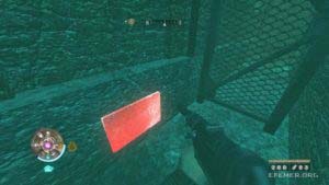 Фолиант Силы №6, вмурованный в стену рядом с решёткой, Wolfenstein 2009
