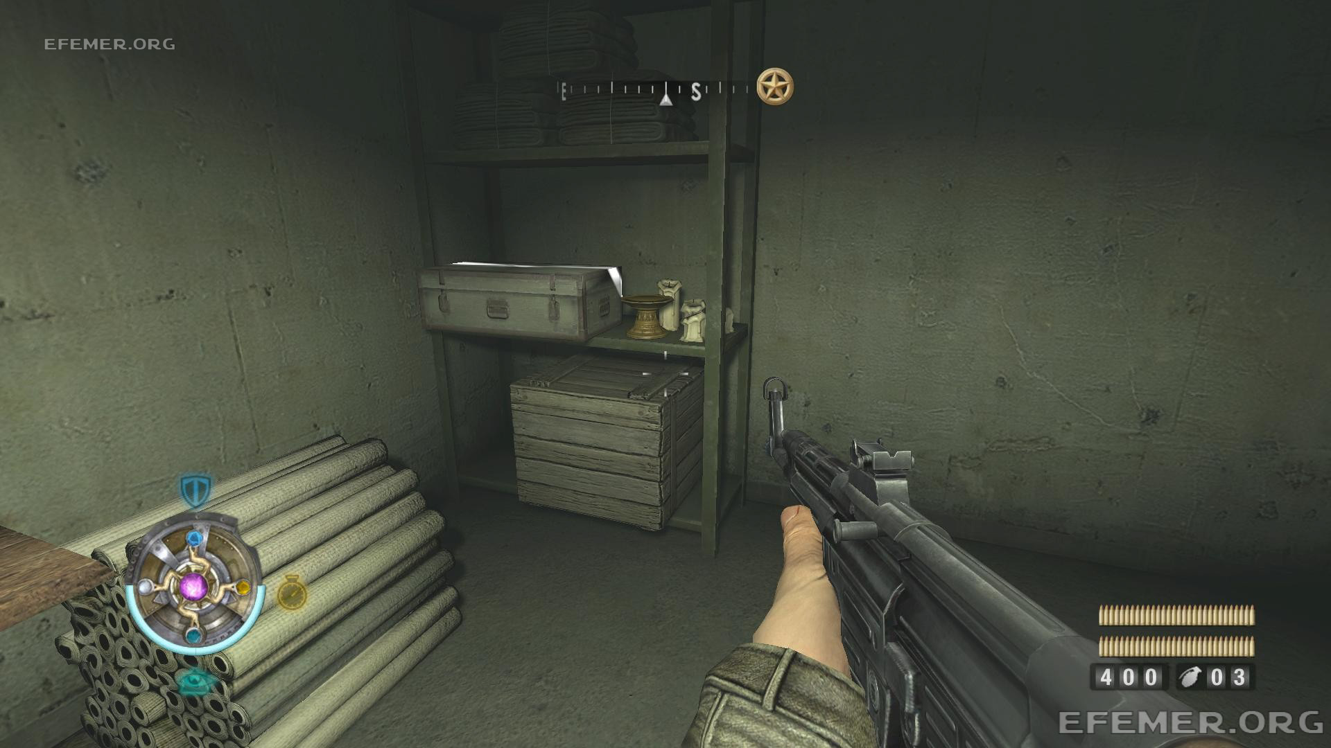 Золото №4, лежащее в стеллаже Золото №4, лежащее в стеллаже, Wolfenstein 2009