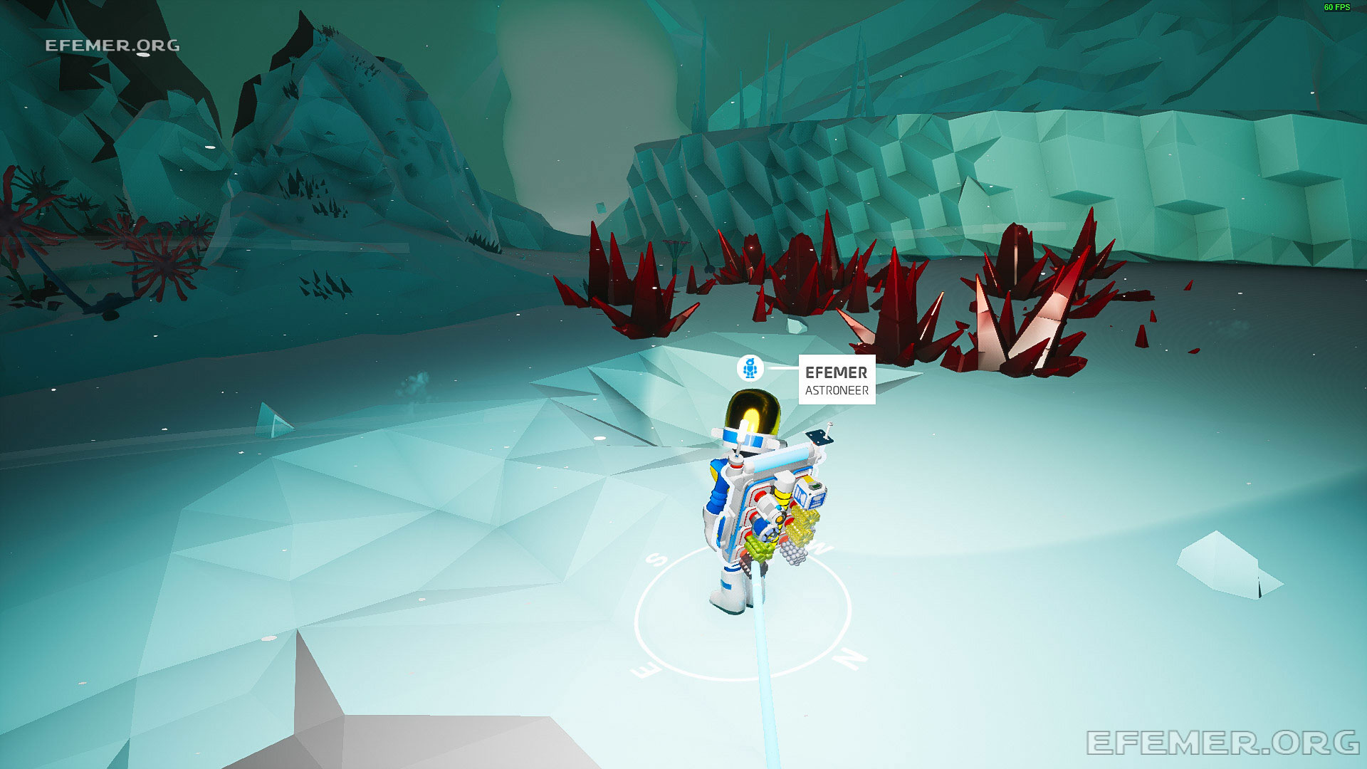 Так выглядит гематит в релизе игры Astroneer Гематит в релизе игры Astroneer