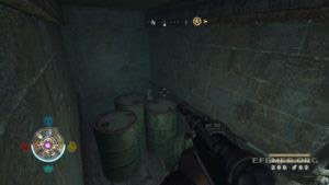 Золото №4, скрытое за бочками, Wolfenstein 2009