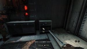 Тумбочка, внутри которой скрыт код 1:7, Wolfenstein: The New Order
