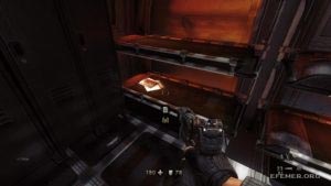 Фрагмент кода машины «Энигма» 6:2, лежащий на койке, Wolfenstein: The New Order