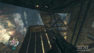 Золото №5, лежащее на строительных лесах, Wolfenstein 2009