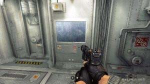 План подводной лодки, висящий на стене, Wolfenstein: The New Order