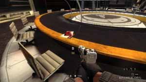 Фрагмент кода машины «Энигма» 5:1, лежащий на столе, Wolfenstein: The New Order