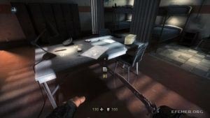 План патрулей, лежащий на столе, Wolfenstein: The New Order