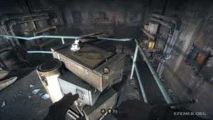 Карта окопов, лежащая на ящиках, Wolfenstein: The New Order