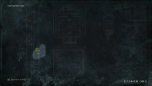 Местонахождение фрагмента кода машины «Энигма» 6:6 на карте, Wolfenstein: The New Order