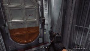 Дверь как ориентир для кода и золота, Wolfenstein: The New Order