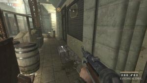 Золото №6, лежащее рядом с бочкой, Wolfenstein 2009