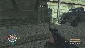 Золото №14, стоящее, рядом с грузовиком, Wolfenstein 2009