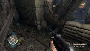 Золото №5, стоящее рядом с мешком, Wolfenstein 2009