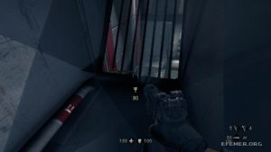 Золотой нож, лежащий рядом с решёткой, Wolfenstein: The New Order