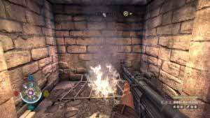 Огонь как ориентир для коллекционных предметов, Wolfenstein 2009