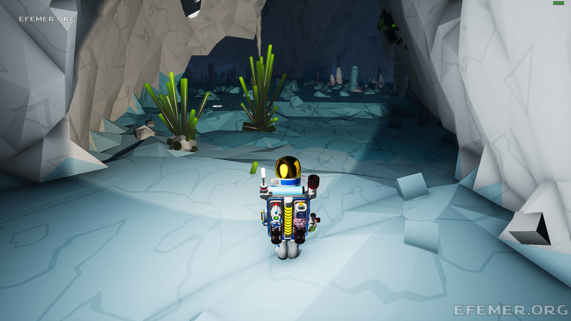 Так выглядит титанит в релизе игры Astroneer Титанит в релизе игры Astroneer