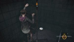 Эмблема №1, лежащая за лестницей, Resident Evil Revelations 2
