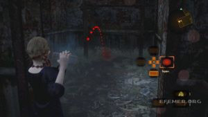 Личинка насекомого №2, валяющаяся на полу дома, Resident Evil Revelations 2